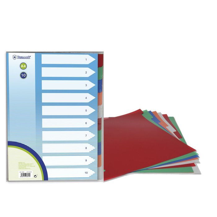 Juego Separadores PP A4 10 Posiciones POESSA BISMARK BASICO