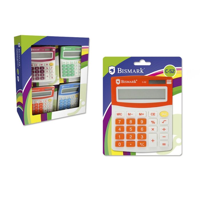 Calculadora Bismark C-52 8 Digitos Colores Surtidos