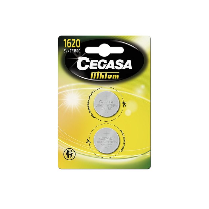 Blister 2 Pilas Cegasa Lito Boton Cr1620 3V Imagen principal del producto