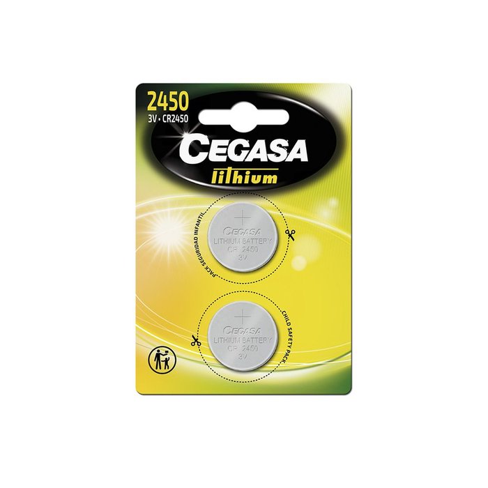 Blister Pila Cegasa Litio Boton Cr2450 3V Bt BL2