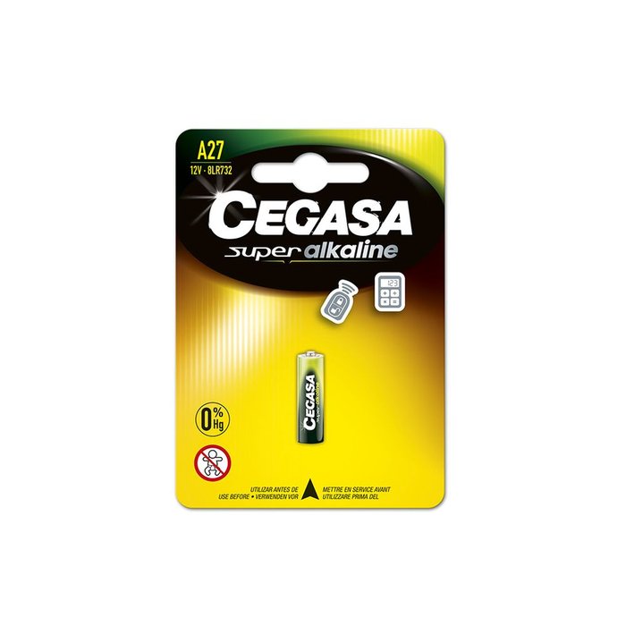 Blister Pila Cegasa Alcalina A27 12V Bt BL1 Imagen principal del producto