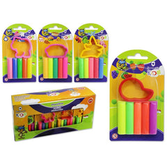 PLASTILINA BLISTER 5 COL CON 1 MOLDE MIX | 24 UNIDADES | (POESSA BISMARK BASICO)