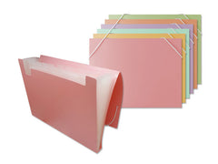 CARPETA FUELLE PP PASTEL COLORES SURTIDOS | 8 UNIDADES | (YES)