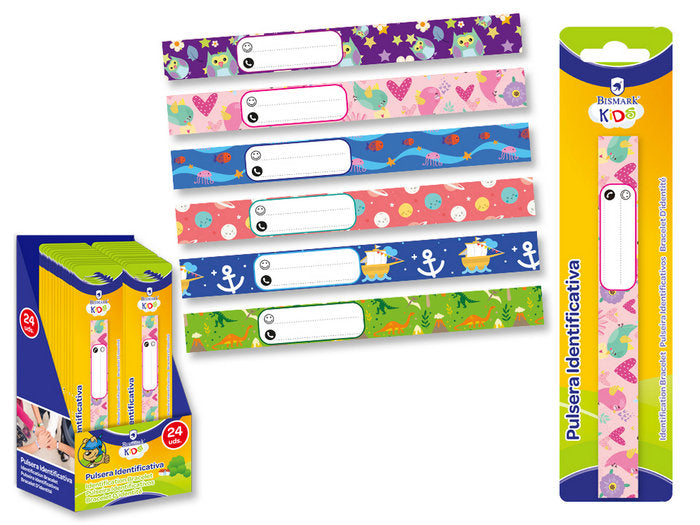 PULSERA IDENTIFICATIVA INFANTIL PVC 24U | POESSA BISMARK BASICO | ENVASE 24 UDS. UNIDAD | 18430173274462 Imagen principal del producto