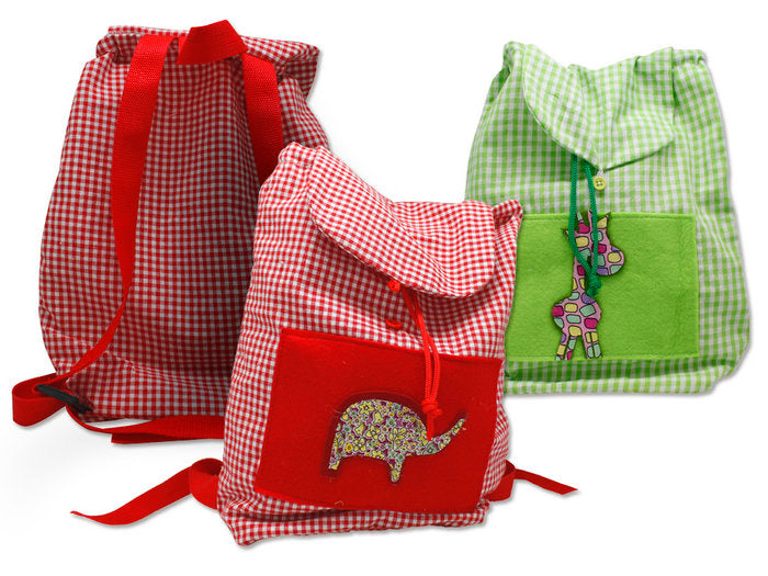 Mochila Guarderia Animales Colores Surtidos Marca Poessa Bismark
