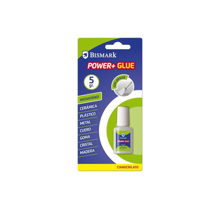 Pegamento Super Glue 5 g con Pincel Poessa Bismark Básico