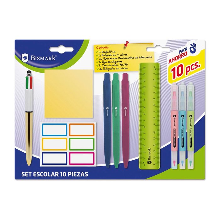 Pack Material Escolar Ahorro 10 Unidades POESSA BISMARK BASICO Imagen principal del producto