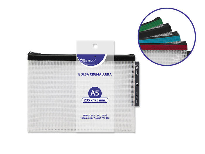 Sobre portadocumentos Eva Zipper A5 con cremallera Marca Poessa Bismarck Imagen principal del producto