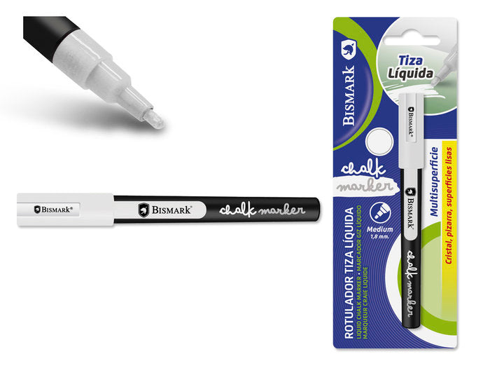 Rotulador Tiza Liquida Blanco | Poessa Bismark Regalo | Pack 24 Unidades Imagen principal del producto