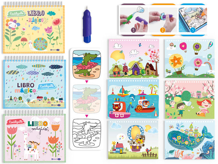 LIBRO MAGICO PARA COLOREAR CON AGUA | POESSA BISMARK REGALO | ENVASE 12 UDS. UNIDAD | 18430173297096