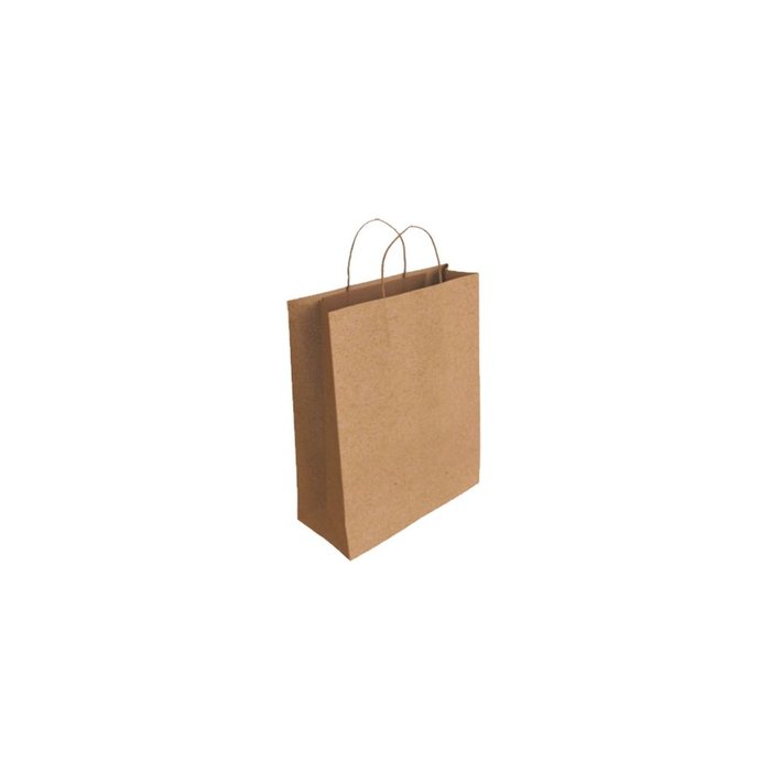BOLSA PAPEL KRAFT MARRON XS 18X8X24CM | POESSA BISMARK REGALO | ENVASE 25 UDS. UNIDAD | 18430173298369 Imagen principal del producto