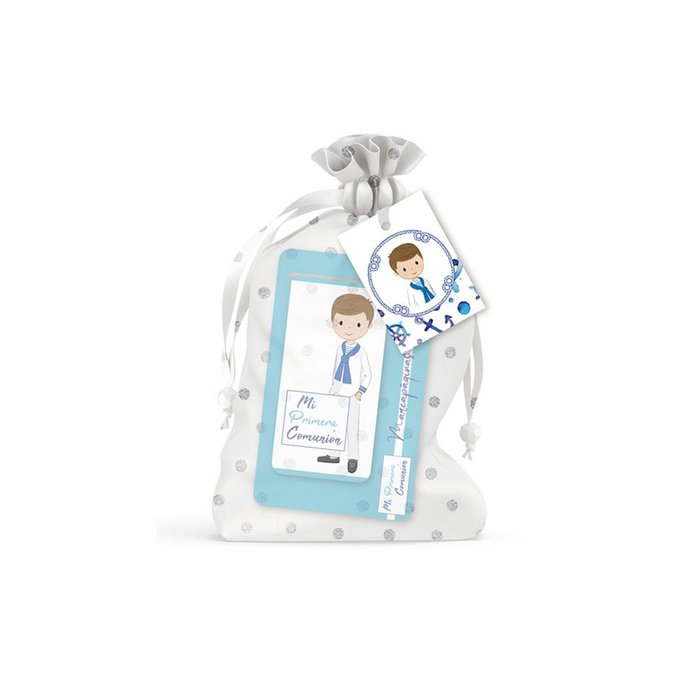 EXPOSITOR 24 MARCAPAGINAS BOLSITA SEDA NIÑO PRIMERA COMUNIO | 24 UNIDADES | (POESSA BISMARK REGALO)