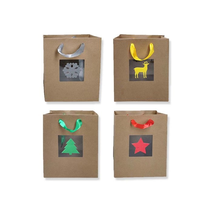BOLSA PAPEL NAVIDAD KRAFT PEQUEÃA CON VENTANA | BISMARK NAVIDAD | 1 UNIDAD | 18430173308877 Imagen principal del producto