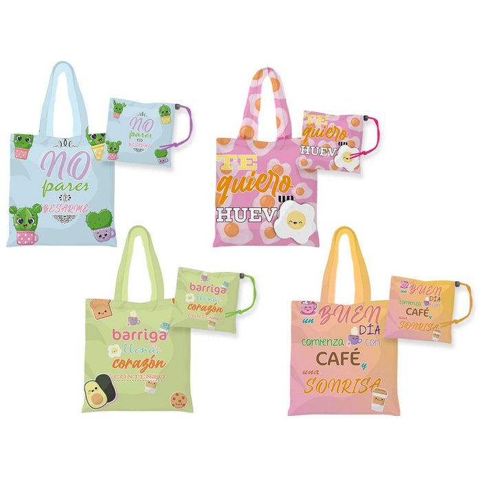 BOLSA PLEGABLE TODO TIEMPO MENSAJES SURTIDOS | POESSA BISMARK REGALO