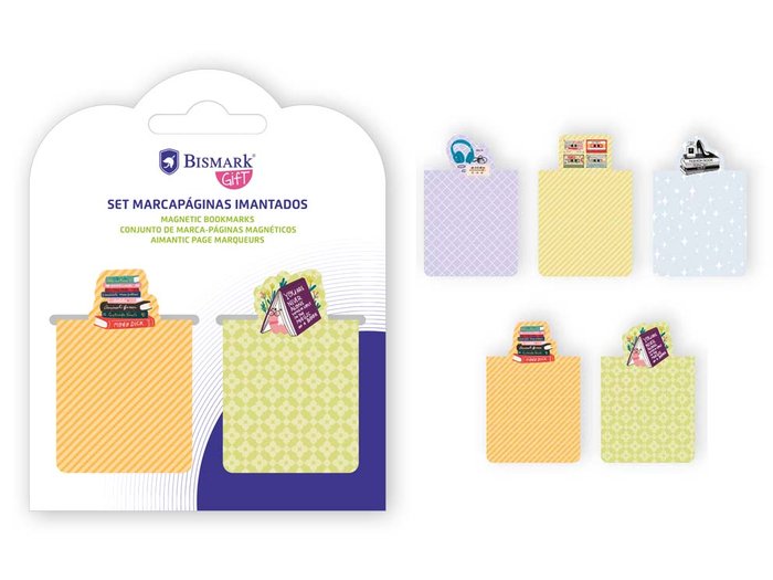 Set 2 Marcapáginas Imantados Surtidos Marca Poessa Bismark Regalo Imagen principal del producto