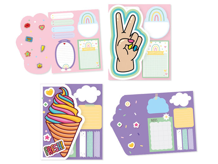 Notas Planner Set Notas Adhesivas Surtidas Marca Poessa Regalo
