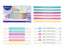 Set 18 Rotuladores Escritura Pastel | Poessa Bismark Basico | Pack 1 Unidades