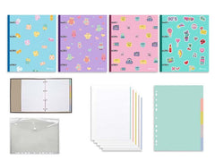 CARPEBLOC A4 DISEÑOS SURTIDOS PASTEL 100H SOBRE Y SEPARADOR | 1 UNIDADES | (POESSA BISMARK REGALO)