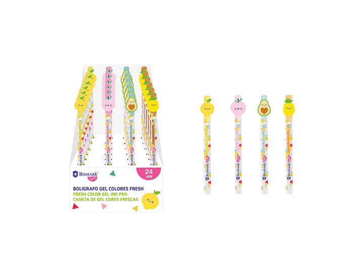 Exp 24 Bolígrafos de Gel Colores Fresh Pack 24 POESSA Imagen principal del producto