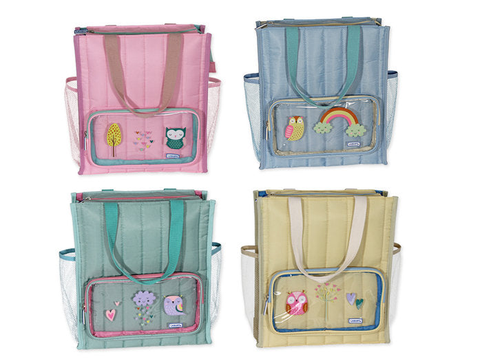 BOLSA SHOPPING BUHOS ACOLCHADA CON PORTATODO SURTIDOS | POESSA BISMARK REGALO Imagen principal del producto