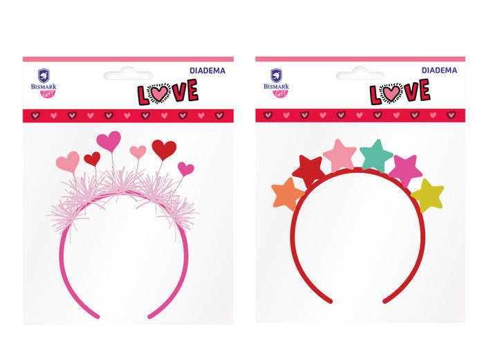 DIADEMA FELPA LOVE SURTIDAS | POESSA BISMARK REGALO | 1 UNIDAD | 8430173319906 Imagen principal del producto