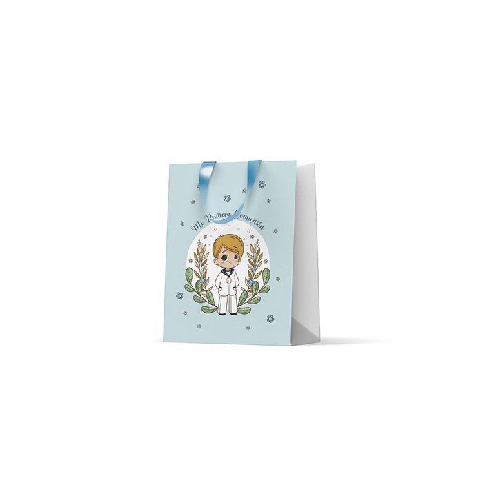 BOLSA PAPEL NIÃO LENTEJUELAS PRIMERA COMUNION | POESSA BISMARK REGALO | 1 UNIDAD | 18430173321067 Imagen principal del producto