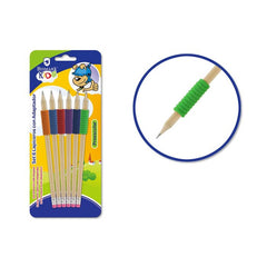 SET 6 LAPICES CON ADAPTADOR | 12 UNIDADES | (POESSA BISMARK BASICO)