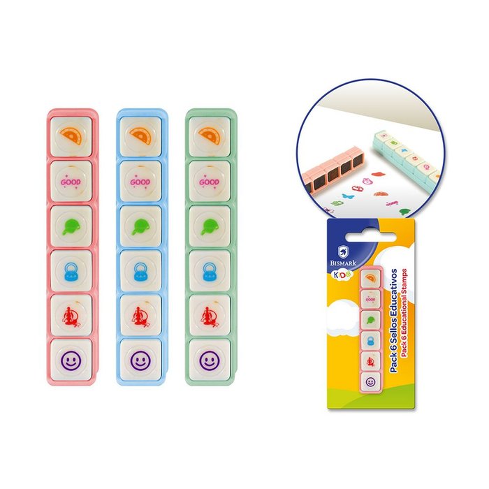 Pack 6 Sellos Educativos Poessa Bismarck Regalo Imagen principal del producto