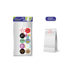 SOBRE PAPEL BLANCO 10 UND + ADHESIVOS 19+6X36 CM | 10 UNIDADES | (POESSA BISMARK REGALO)