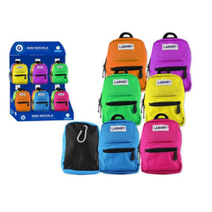 MINI MOCHILA CON MOSQUETON COLORES NEON | LAGART