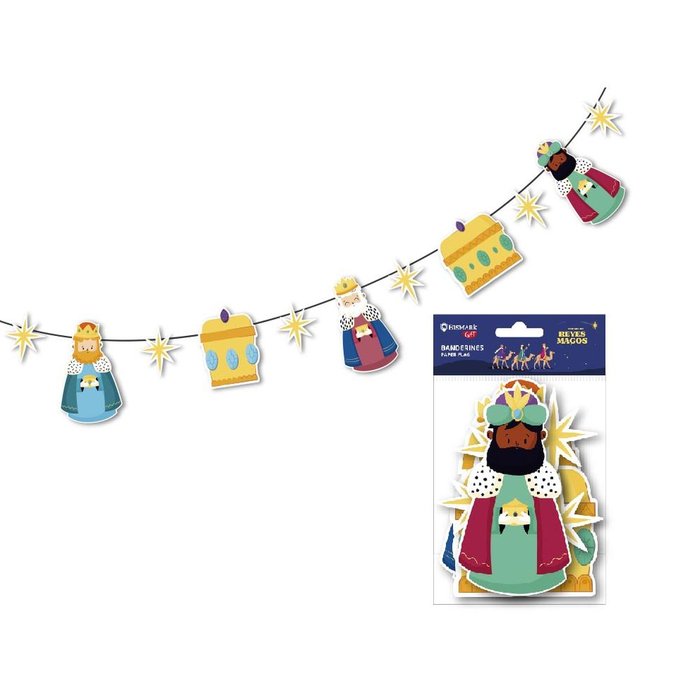 BANDERINES COLGANTES REYES MAGOS | BISMARK NAVIDAD | ENVASE 12 UDS. UNIDAD | 18430173328868 Imagen principal del producto
