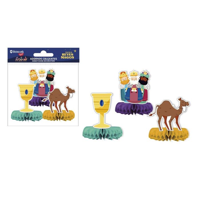 ADORNOS SOBREMESA REYES MAGOS PACK 3U | BISMARK NAVIDAD | ENVASE 12 UDS. UNIDAD | 18430173328912 Imagen principal del producto