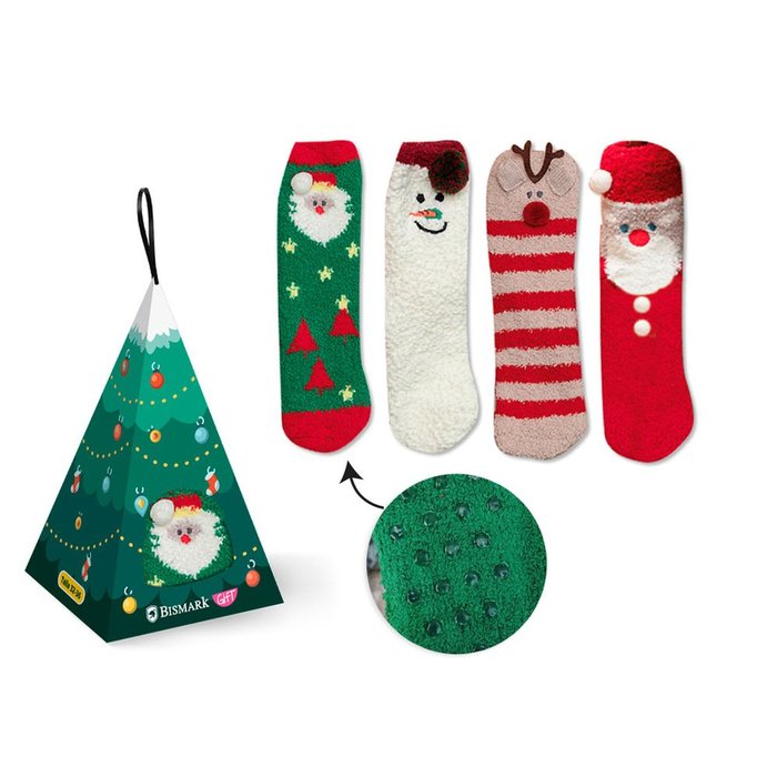 CALCETINES NAVIDAD NIÑOS EN CAJA | BISMARK NAVIDAD | ENVASE 4 UDS. UNIDAD | 18430173329339 Imagen principal del producto