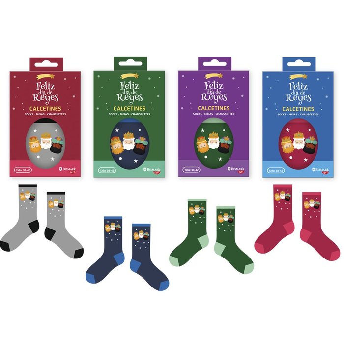 Calcetines Reyes Magos BISMARK Navidad Pack 1 Imagen principal del producto