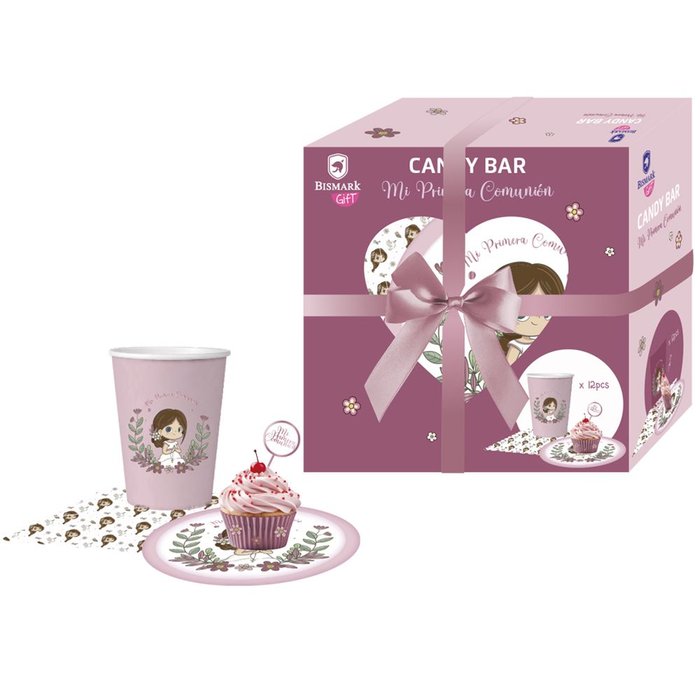 Set Mesa Candybar Niña 12 Pax Primera Comunión Poessa Bismarck Imagen principal del producto