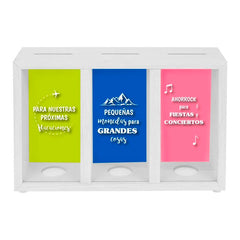 HUCHA 3 COMPARTIMENTOS | POESSA BISMARK REGALO | 1 UNIDAD | 8430173332837