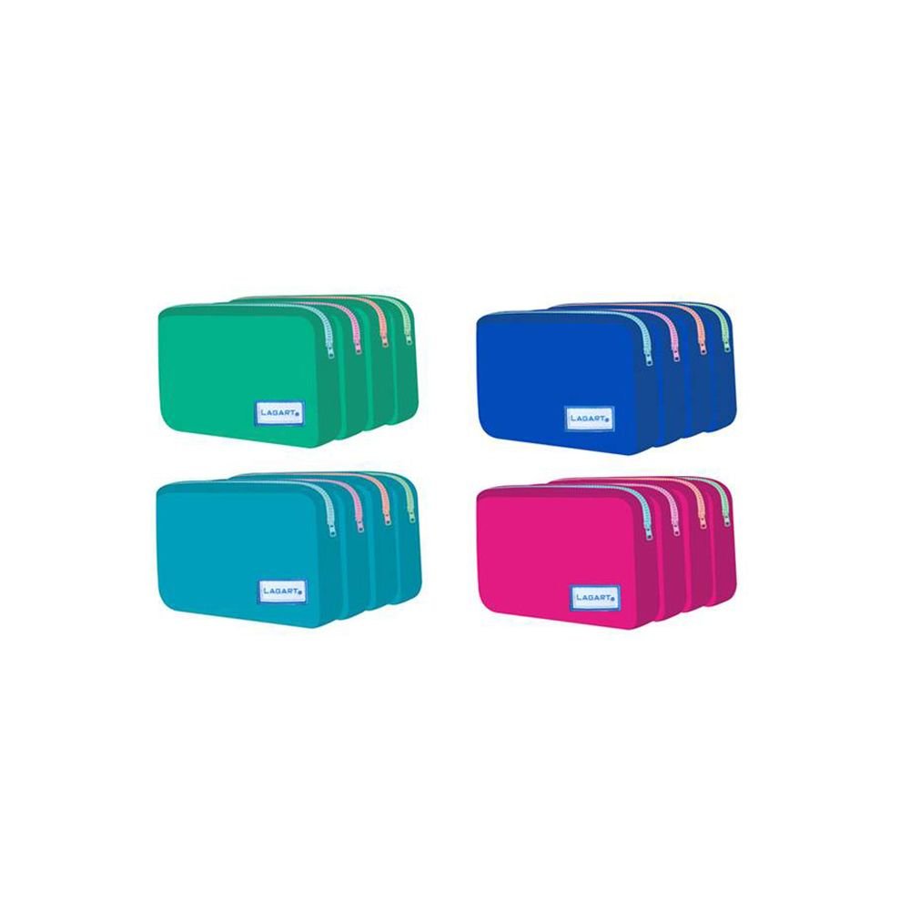 Portatodo silicona 4 cremalleras colores surtidos LAGART
