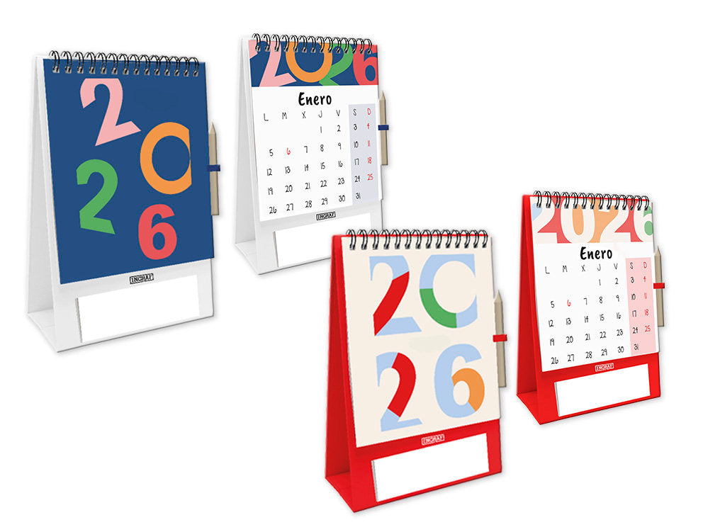 Calendario 2026 Vertical con Taco de Notas y Lápiz INGRAF Agendas Imagen principal del producto