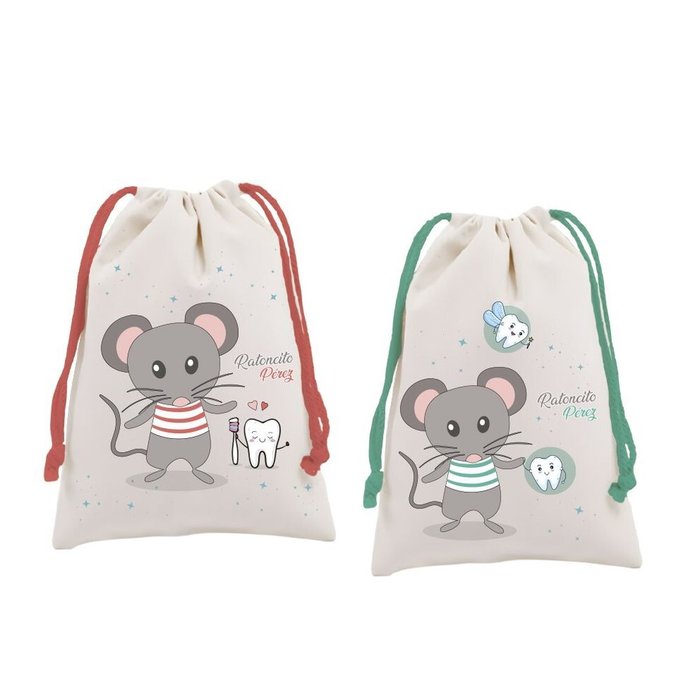 RATONCITO PEREZ BOLSA GUARDA DIENTES | POESSA BISMARK GIFT | ENVASE 12 UDS. UNIDAD | 18430173334678 Imagen principal del producto
