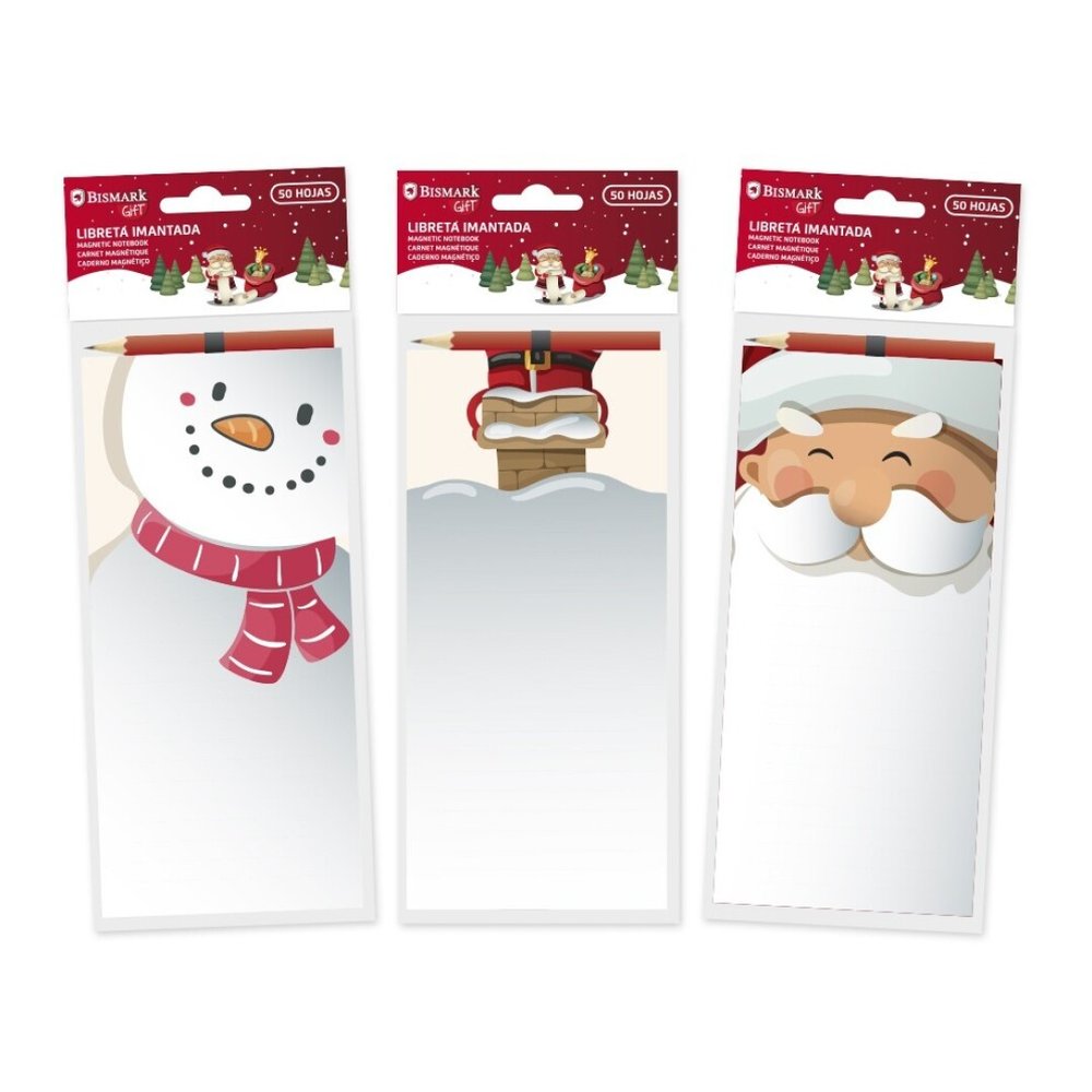 Libreta Imantada Papa Noel con Lápiz BISMARK Navidad Imagen principal del producto