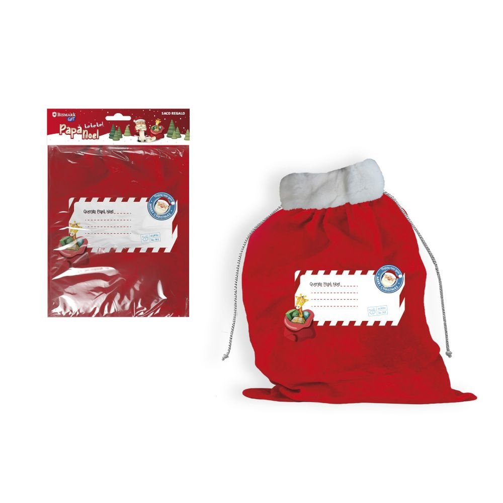 SACO REGALOS PAPA NOEL GRANDE | BISMARK NAVIDAD | 1 UNIDAD | 8430173335951 Imagen principal del producto
