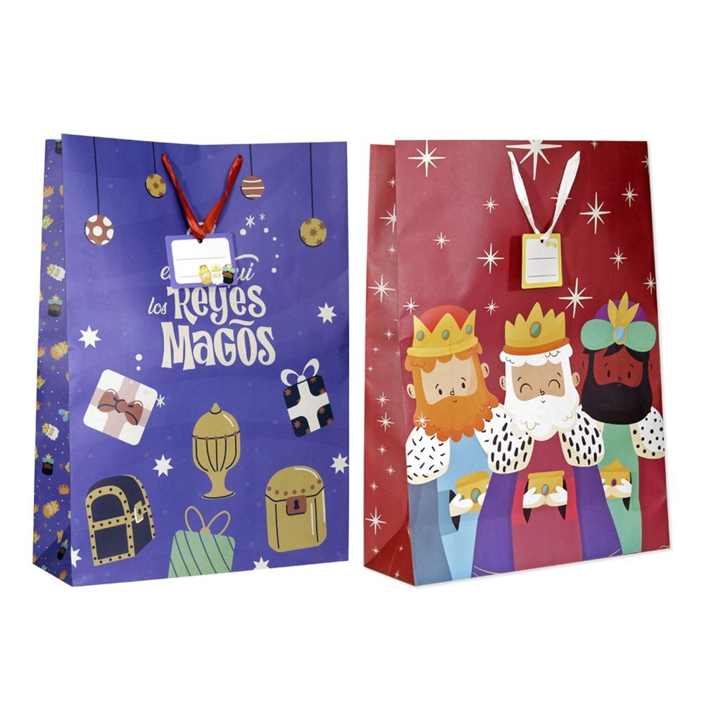 BOLSA JUMBO REYES MAGOS | BISMARK NAVIDAD | ENVASE 12 UDS. UNIDAD | 18430173336023