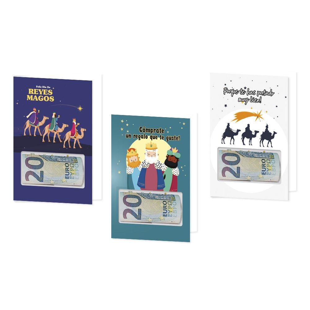 TARJETA PARA REGALAR DINERO REYES MAGOS | BISMARK NAVIDAD | ENVASE 24 UDS. UNIDAD | 18430173336122 Imagen principal del producto