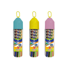 SET 24 LAPICES DE COLORES EN BOTE COLGANTE | 1 UNIDADES | (POESSA BISMARK KIDS)