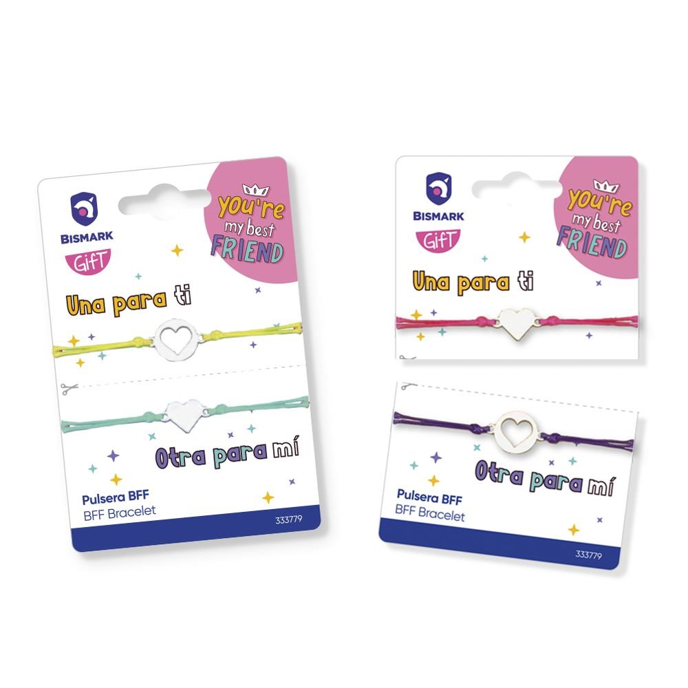 Expositor 24 Pulseras 2 Unidades Bff Mejores Amigas POESSA BISMARK GIFT Imagen principal del producto