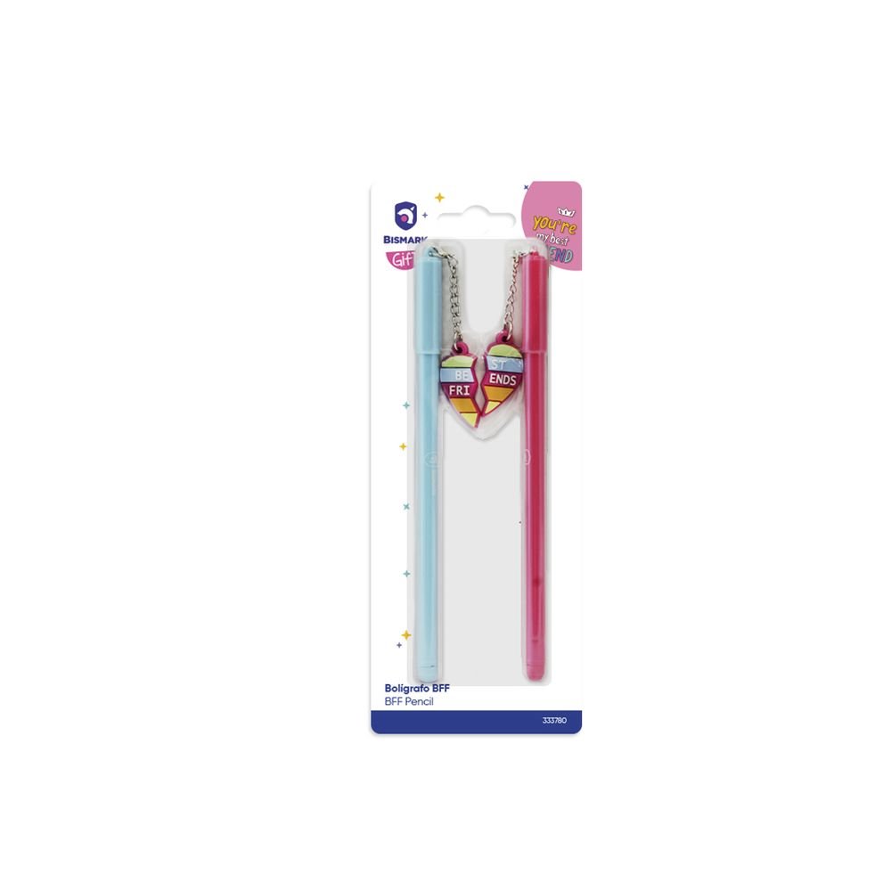 EXPOSITOR 12 SET 2 BOLIGRAFOS BFF MEJORES AMIGAS | POESSA BISMARK GIFT | ENVASE 12 UDS. UNIDAD | 18430173337808