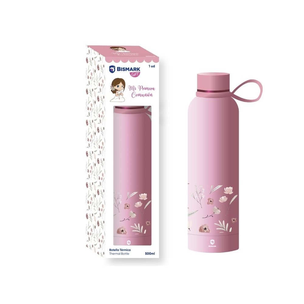 Botella Térmica Niña Primera Comunión Marca Poessa Bismark Gift