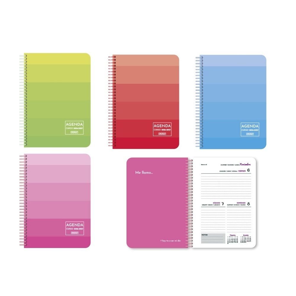 Agenda escolar 26/27 Colors 4º 2 páginas por día INGRAF Agendas Imagen principal del producto