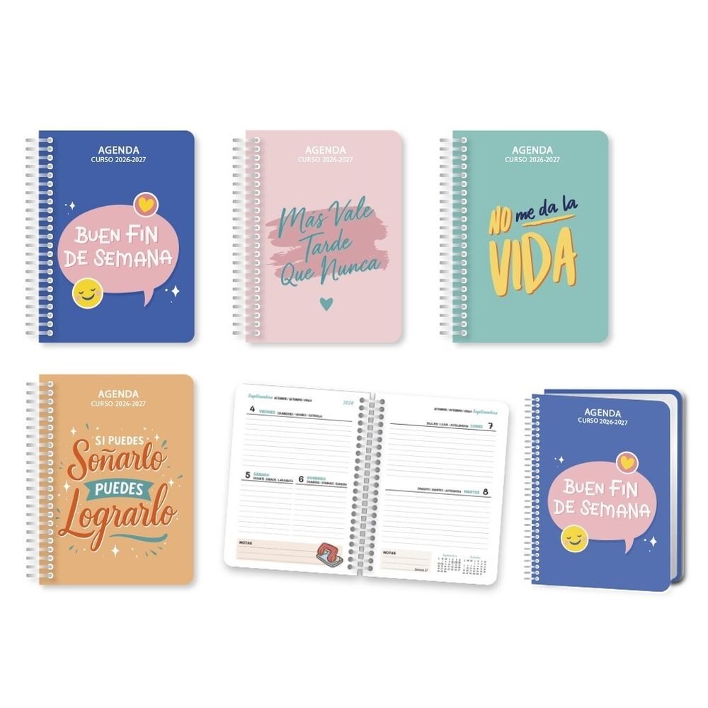 Agenda escolar 26/27 Good Vibes 8º INGRAF Agendas Imagen principal del producto