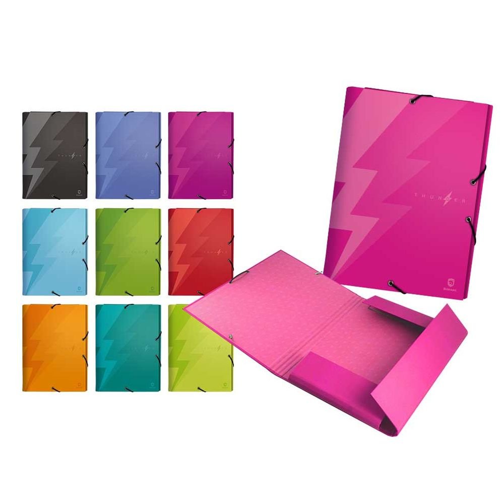 Carpeta A4 Gomas y Solapas Thunder Marca Poessa Bismarck